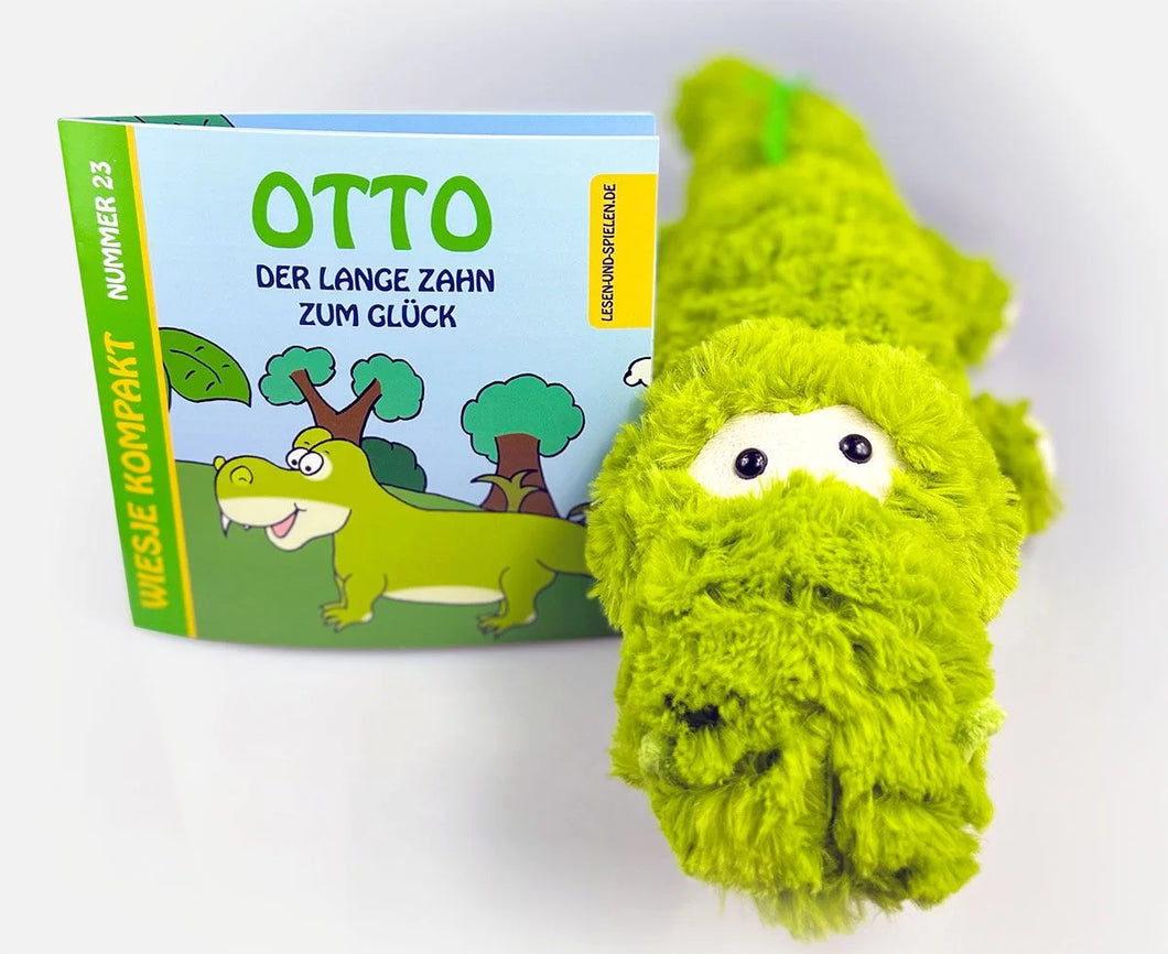 Otto - der lange Zahn zum Glück + Krokodil Otto als Kuscheltier