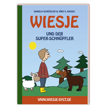 Lade das Bild in den Galerie-Viewer, Wiesje und der Super-Schnüffler - Kinderbuch plus Wildschwein Reinhard als Kuscheltier

